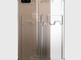 Чехол-накладка Card Case для iPhone 7 Plus/8 Plus силикон c держателем для карт (прозрачный)