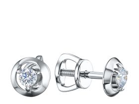 Пусеты из серебра э0612пс10090300