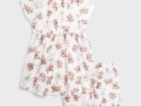 Комплект детский текстильный для девочек: косынка, платье, шорты