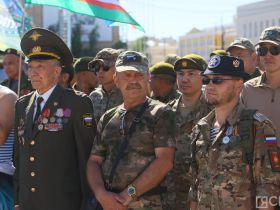 На главной площади Якутска чествовали ветеранов боевых действий