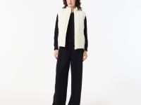 Женский стёганый жилет Lacoste на молнии с открытыми карманами