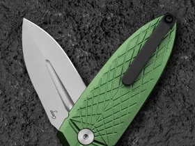Складной нож Bestech Knives Ququ, сталь 14C28N, рукоять зелёный алюминий