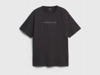 Футболка с текстовым принтом, Серый