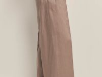 Брюки из конопляной ткани широкого кроя