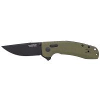 Полуавтоматический складной нож SOG-TAC XR OD Green, сталь D2, рукоять G10