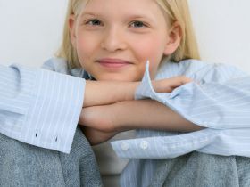 Рубашка для девочек, Голубой