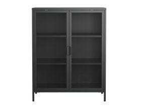 Витрина Листел 2-80x101 Черный