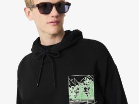 Мужской хлопковый свитшот Lacoste свободного кроя