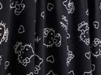 Трикотажное платье c принтом Hello Kitty для девочек, Черный