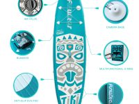 Надувная доска для SUP-бординга FUNWATER New Tiki 10.6
