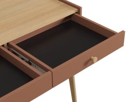 Стол Торвалль-4 110x50 Терракотовый/Натуральный