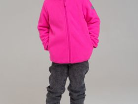 Толстовка из флиса на молнии для девочки