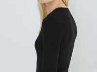 Лонгслив с эффектом стирки, Черный