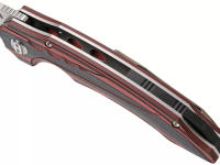 Складной нож Bestech Ornetta, сталь N690, рукоять черно-красная G10/карбон