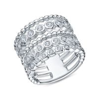 Серебряное кольцо с фианитами