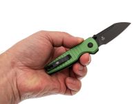 Складной нож Kizer Parakeet, сталь Nitro-V, рукоять зелёный алюминий