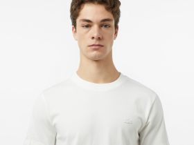 Мужская хлопковая футболка Lacoste стандартного кроя