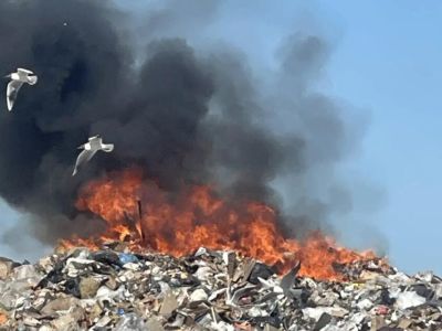 Пожар на мусорном полигоне в Якутске почти локализован
