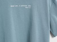 Футболка с текстовым принтом, Зеленый