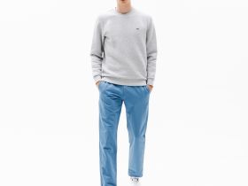 Мужские брюки Lacoste приталенного кроя из смеси хлопка и льна