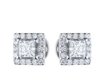 Пусеты из белого золота э4712пс11171600