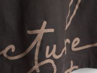 Футболка с принтом, Коричневый