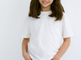 Футболка с аппликацией для девочек, Белый