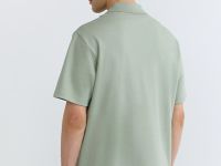 Поло с имитацией второго слоя, Зеленый