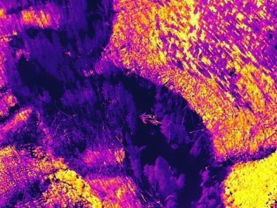 Русло речки около села Ерт Горного района Якутии обследовали с помощью беспилотников