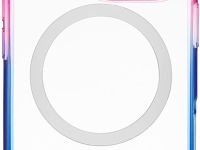 Клип-кейс uBear Fusion Mag для Apple iPhone 16 Pro Синий/Розовый