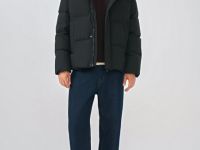 Куртка с натуральным пухом, Черный