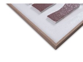 Картина Рельеф Линии Бордовый 60x80