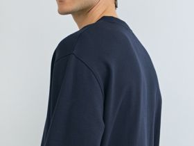 Свитшот с имитацией футболки, Синий