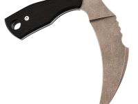 Нож Barmaley Knives Grim Серп серрейтор, сталь Aus-10 Co, рукоять G-10 черная