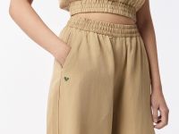 Женские прямые спортивные брюки Lacoste свободного кроя