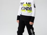 Фуфайка трикотажная для мальчиков (футболка с длинными рукавами)