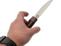 Нож Северный шейный, сталь Х12МФ, рукоять корень кавказского ореха