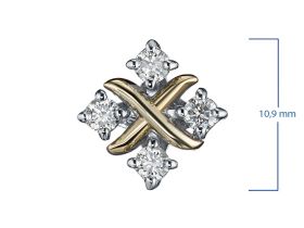 Подвеска из комбинированного золота э4812пд07191300