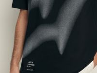 Футболка свободного силуэта с принтом