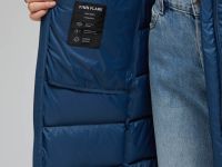 Стеганый пуховик с натуральным пухом