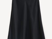 Атласная юбка миди