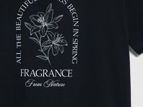 Футболка с принтом, Черный