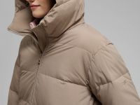 Длинный пуховик с натуральным пухом