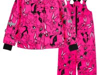 Комплект текстильный с полиуретановым покрытием для девочек: куртка, полукомбинезон