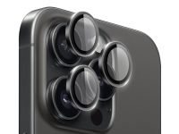 Защитное стекло для экрана и объектива камеры Wiwu (WI-IP002) для Apple iPhone 15 Pro антибликовое (черная рамка)