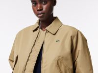Женский бомбер Lacoste с воротником-поло