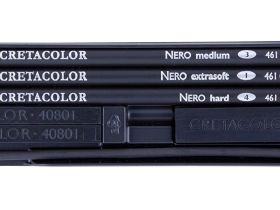 Набор художественный Cretacolor 7 предметов (3 карандаша Nero: сверхмягкий, средний и твердый; 3 бру