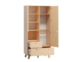 Распашной шкаф Анджи 2-93x195 Береза