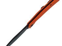 Складной нож Sanrenmu 7315-GJ, сталь 12С27, рукоять G10, оранжевый