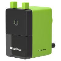 Точилка механическая Berlingo "Color Zone", салатовая, пласт. корпус